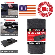 Durable Oil Spill Mat 36 Inch x 59 Inch Slip Resistant Waterproof Material