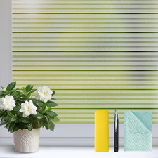 Niviy Window Privacy Film Installation Tools Stripe Frosted Glass Window Film