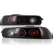 Glossy Black Housing Dark Smoke Lens Tail Lights 94-01 Acura Integra 2Dr L+R