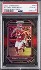 2022 PANINI CHRONICLES PRIZM BLACK RED #PB3 PATRICK MAHOMES II 85/99 PSA 10