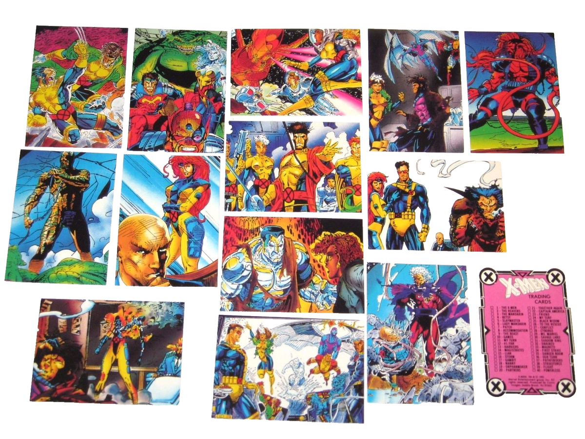 1991 X-MEN COMIC IMAGES BASE 90 CARD SET MARVEL JIM LEE WOLVERINE