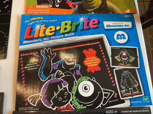 VTG Lite Brite Refill Paper Sheets UNPUNCHED LOT SCOOBY PEANUTS STAR WARS SHREK2 - Picture 4 of 13