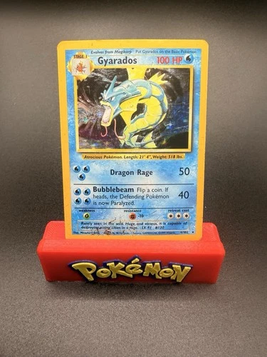Pokémon TCG Gyarados Base Set 6/102 Holo Unlimited Holo Rare HP Damaged