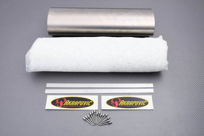 Enveloppe titane Akrapovic P-RK48T41 résout la surchauffe du silencieux S-H6E2L-T moto