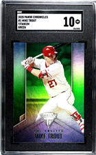 2020 Panini Chronicles Titanium #1 Mike Trout GREEN SGC 10 GEM MINT