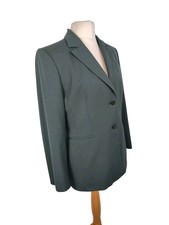 Gianfranco Ferre Women's Smart Green Virgin Wool Blazer Jacket Uk 16