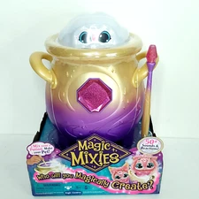 Magic Mixies Magical Misting Cauldron Pink Plush Mixie 50+ Sounds Create Toy NEW