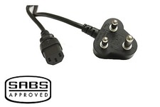 10x New LINETEK SOUTH AFRICA AC Power Cord 6ft TYPE M to IEC C13 /CABLE/WIRE PC