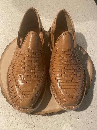Sandali uomo punta chiusa Huarache mocassino autentici sandali messicani in pelle