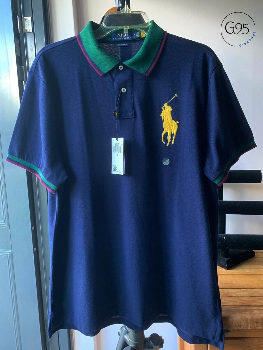 Polo Ralph Lauren Custom Slim-Fit Big Pony Mesh Short-Sleeve Polo Shirt