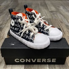 converse kids boys not a chuck size 10 black Sneaker NWT