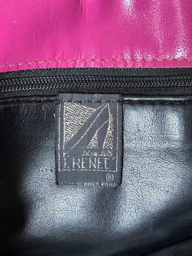 J. Renee Vintage Womens PINK Snakeskin Evening Bag Clutch Clasp Purse - Picture 3 of 8
