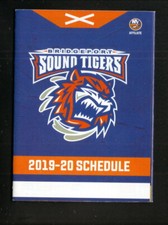 2019-20 Bridgeport Sound Tigers Pocket Schedule Islanders Affiliate AHL
