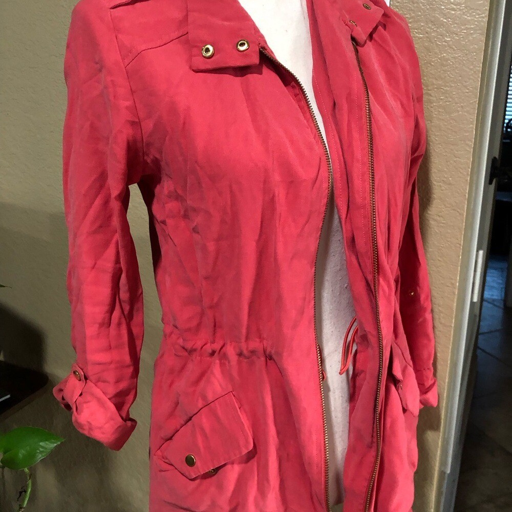 Zara Basic Solid Zip Cargo Pocket Lightweight Uti… - image 3