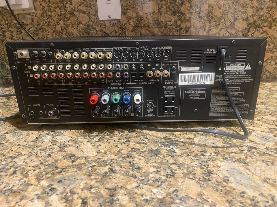 Harman Kardon AVR 225 5.1 Ch Surround Sound Receiver - Very Clean, Tested - Image 2 of 4