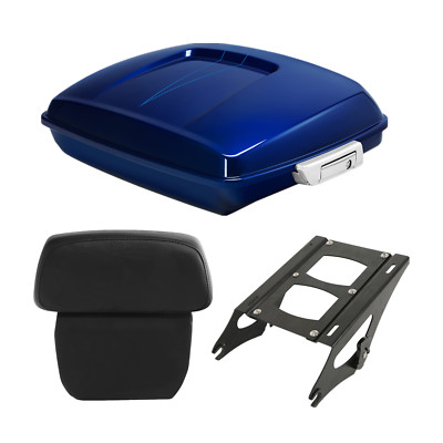 Razor Pack Trunk Pad Mount Rack For Harley Tour Pak Touring 14-Up Superior Blue