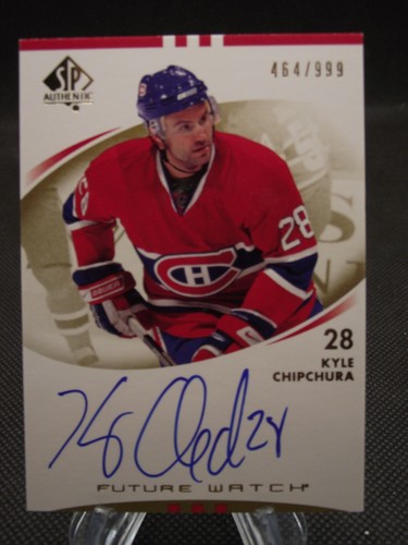 Kyle Chipchura [Autograph] #224 2007 SP Authentic card