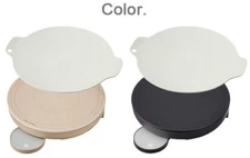 recolte Tabletop IH Heater Cooking Griddle RIH-1 Cream White & Gray Round Shape