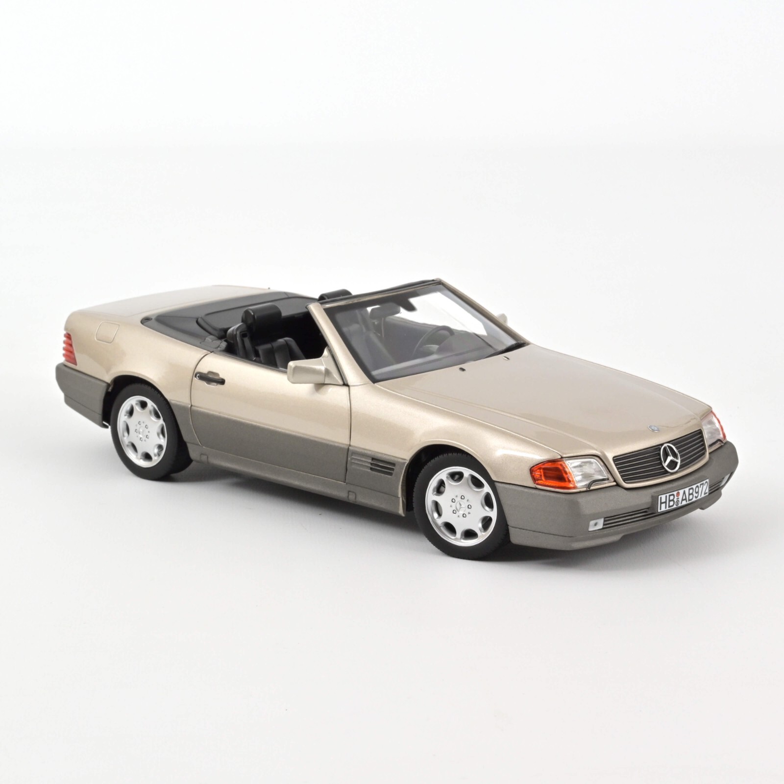 Voiture miniature Mercedes Benz 500 SL 1989 Norev 183719 gris