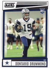 2022 Score RC Dontario Drummond Rookie Football FR935