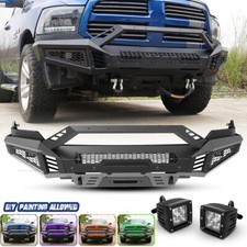 Front Bumper For 2013-2018 Dodge Ram 1500 Pickup Truck Wpod Light Winch Plate