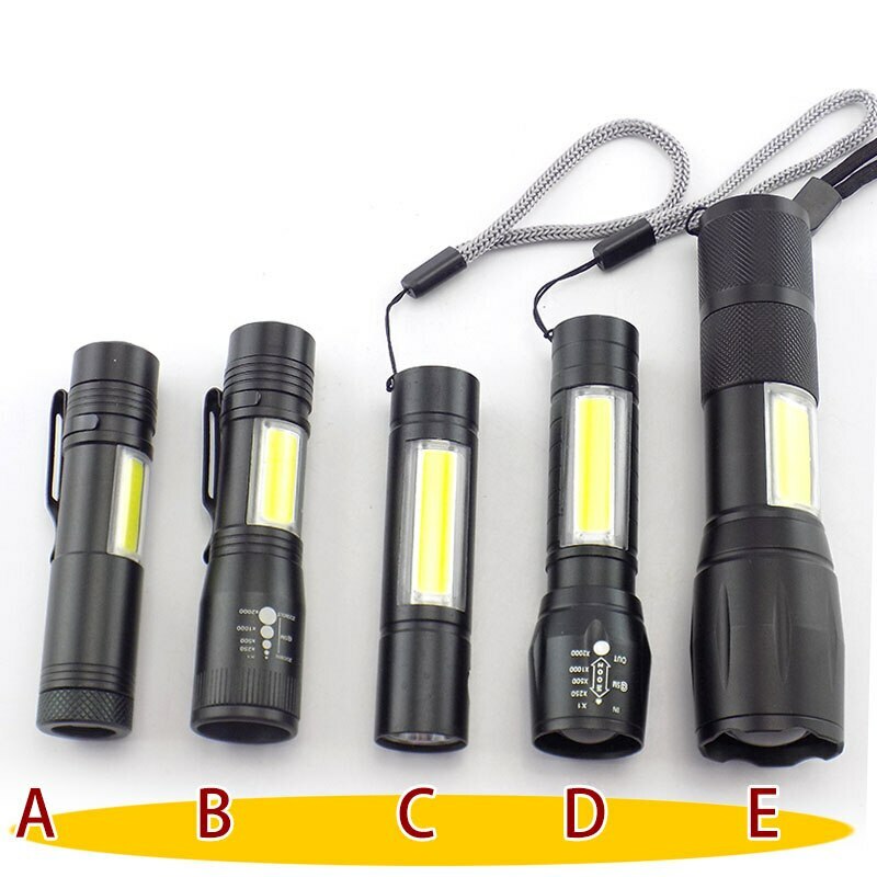 Mini LED flashlight USB rechargeable powerful flash light Torch Lamp AAA - Picture 3 of 20