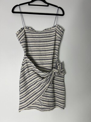 bec and bridge black and white striped dress Marcia Jersey Shirt Dress-Black