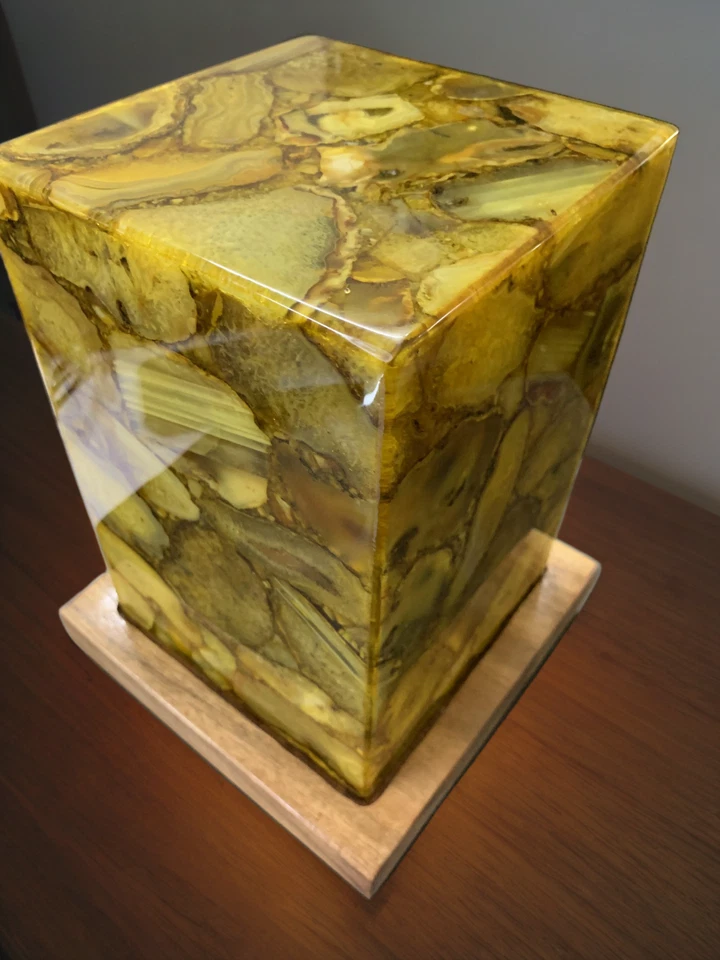 Lámpara de mesa de ágata cristal/lámpara de mesa de ágata/lámpara de escritorio/lámpara de lectura de mesita de noche de mesa Foto 3 de 4