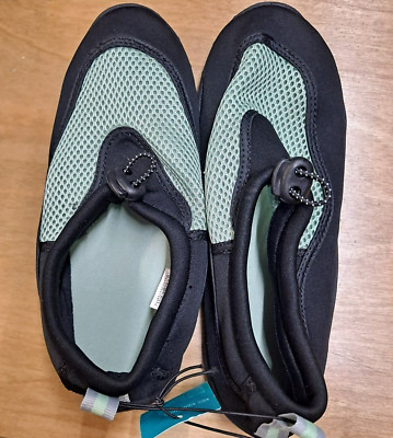 West Loop Kids Aqua Water Shoes Anti-Slip Green Black Summer Beach Pool S (5/6)