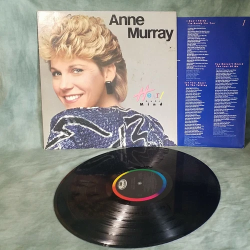 Anne Murray Heart Over Mind Vinyl LP Record 1984 SJ-12363 1 owner ☆