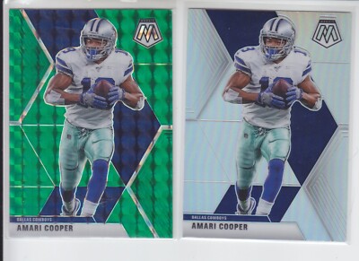 2020 Mosaic AMARI COOPER Silver Prizm + Green Cowboys Bills #59