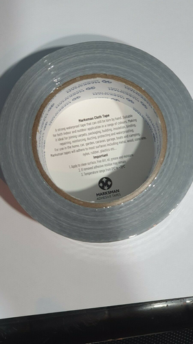 Duct Gaffer Heavy Duty Waterproof Cloth Tape 48mm x 50m black & grey quality 👍 - Picture 4 of 5