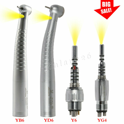 KaV Style Dental Fiber Optic LED High Speed Handpiece / Quick Coupler 4/6 Holes
