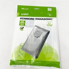 Sears Kenmore/Panasonic Type C Canister Vacuum Bags 5055, 50557  50558 3 Pack