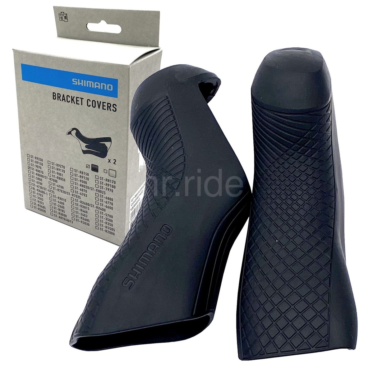 Shimano Ultegra Di2 ST-R8070 Black Bracket Cover/Hoods Set