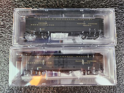 HO BROADWAY LIMITED 1853 GACX 53'6" WOOD EXPRESS REEFER D&RGW 2-CAR ...