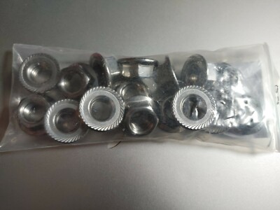 1/2''-13 Grade 15 Serrated Flange Whiz Lock Nuts Coarse Zinc Yellow (Pick Qty)