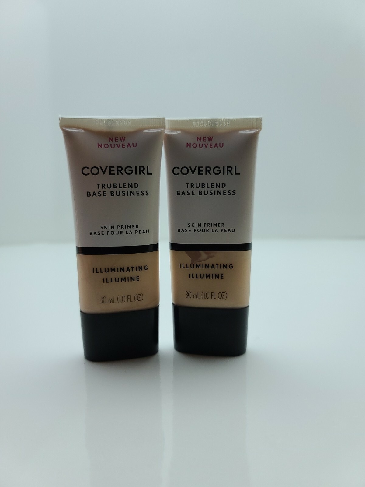 2 NEW Covergirl TruBlend Base Business Skin Primer Illuminating 1 oz