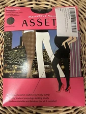 Marvelous Mama Assets by Sara Blakely Terrific Tights Maternity Sz 1 Black New