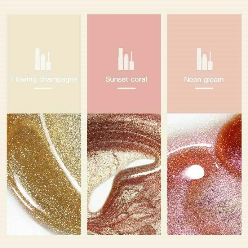 Pudaier Diamond Glitter Shimmer Metallic Sparkle Liquid EyeShadow Beauty Makeup - Image 3 of 4