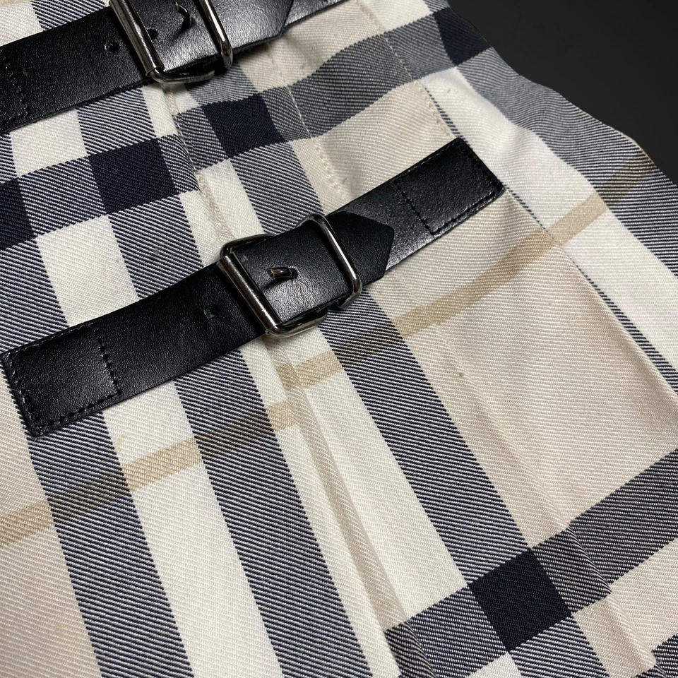 Saia xadrez plissada xadrez vintage Burberry para meninas tamanho 5 anos - Imagem 3 de 4