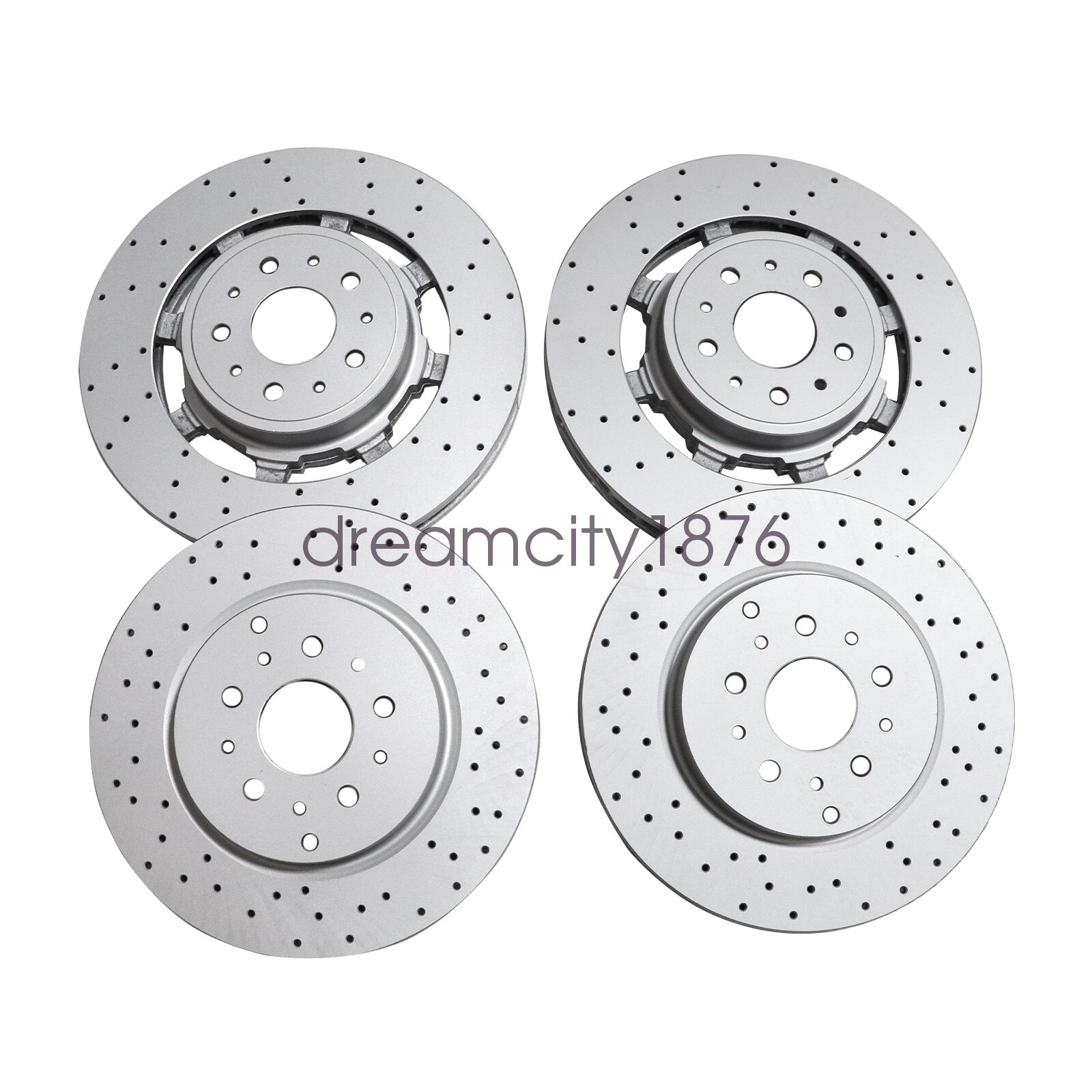 Fits For Maserati GranCabrio 2010- 2019 Brake Rotors Front+Rear 235318 228411