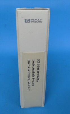 HEWLETT PACKARD HP 16500B/16501A LOGIC ANALYSIS SYSTEM USER'S REFERENCE , VOL. 1