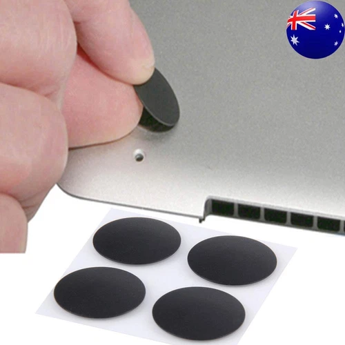 4PCS Rubber Foot Laptop Feet Pad Black Foot Mat Replacement for Macbook Pro