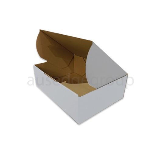 310x230x105mm Corrugated Cardboard Packaging Mailing Boxes, 100/Pack (White) - Picture 5 of 8