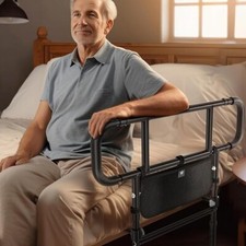 Bed Rails for Elderly Adults Safety Foldable Heavy Duty Bed Assist FORTEMOTUS
