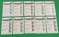 Nintendo Wii U Viewing the Electronic Manual Lot Of 10