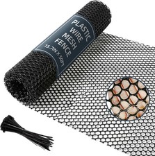 Plastic Wire Mesh Fence Roll 15.7IN x 50FT Plastic Chicken Wire Fencing Netting 0.50 per foot
