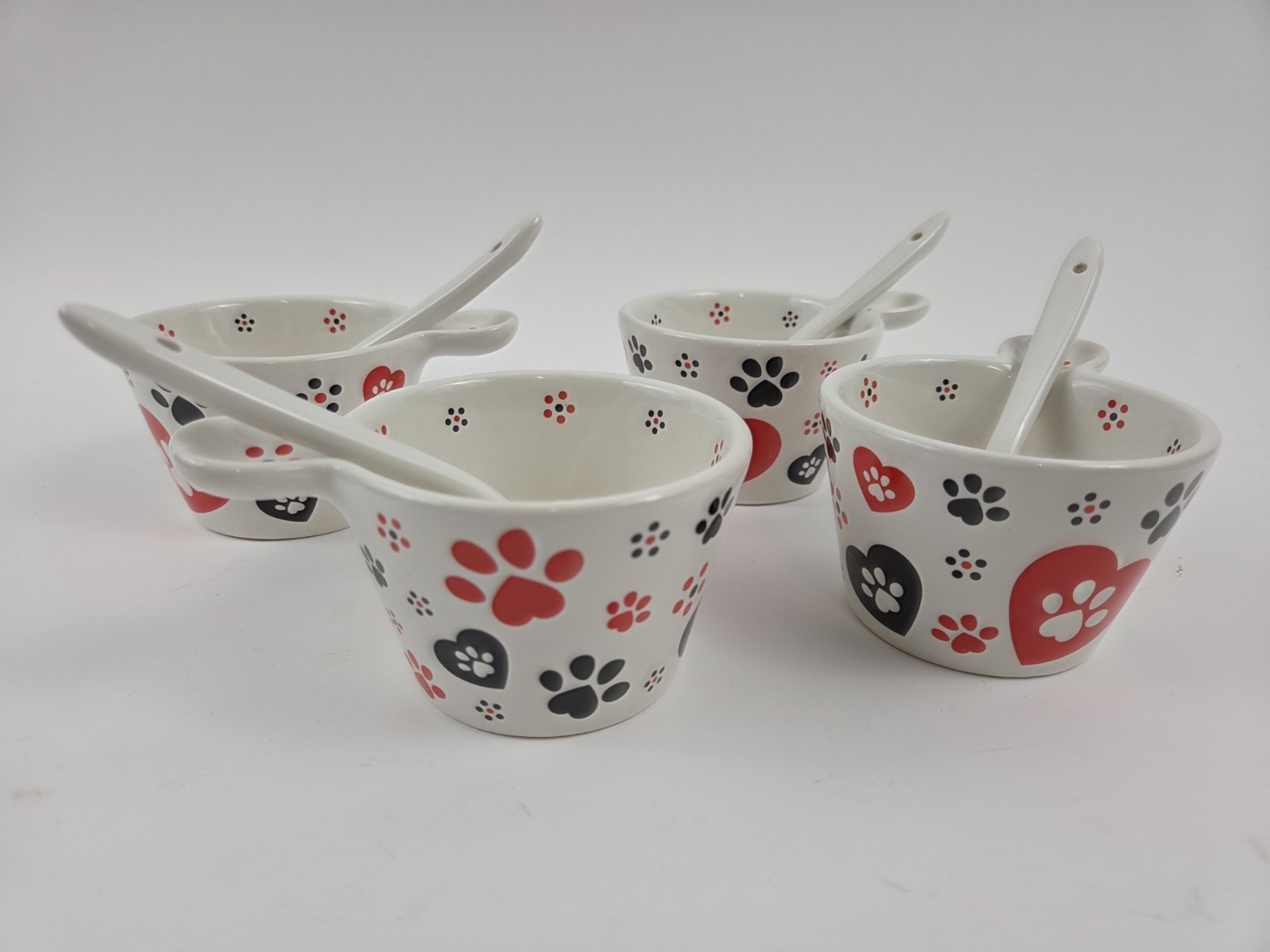 Pawfetti Temp-tations Pawfetti Petite Serving Bowls with Spoons | eBay
