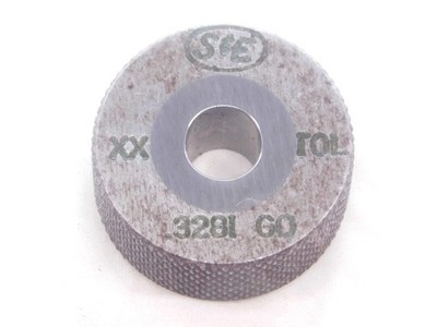 .3281 CLASS XX CARBIDE MASTER PLAIN BORE RING GAGE OVERSIZE 21/64 8.334 mm CHECK
